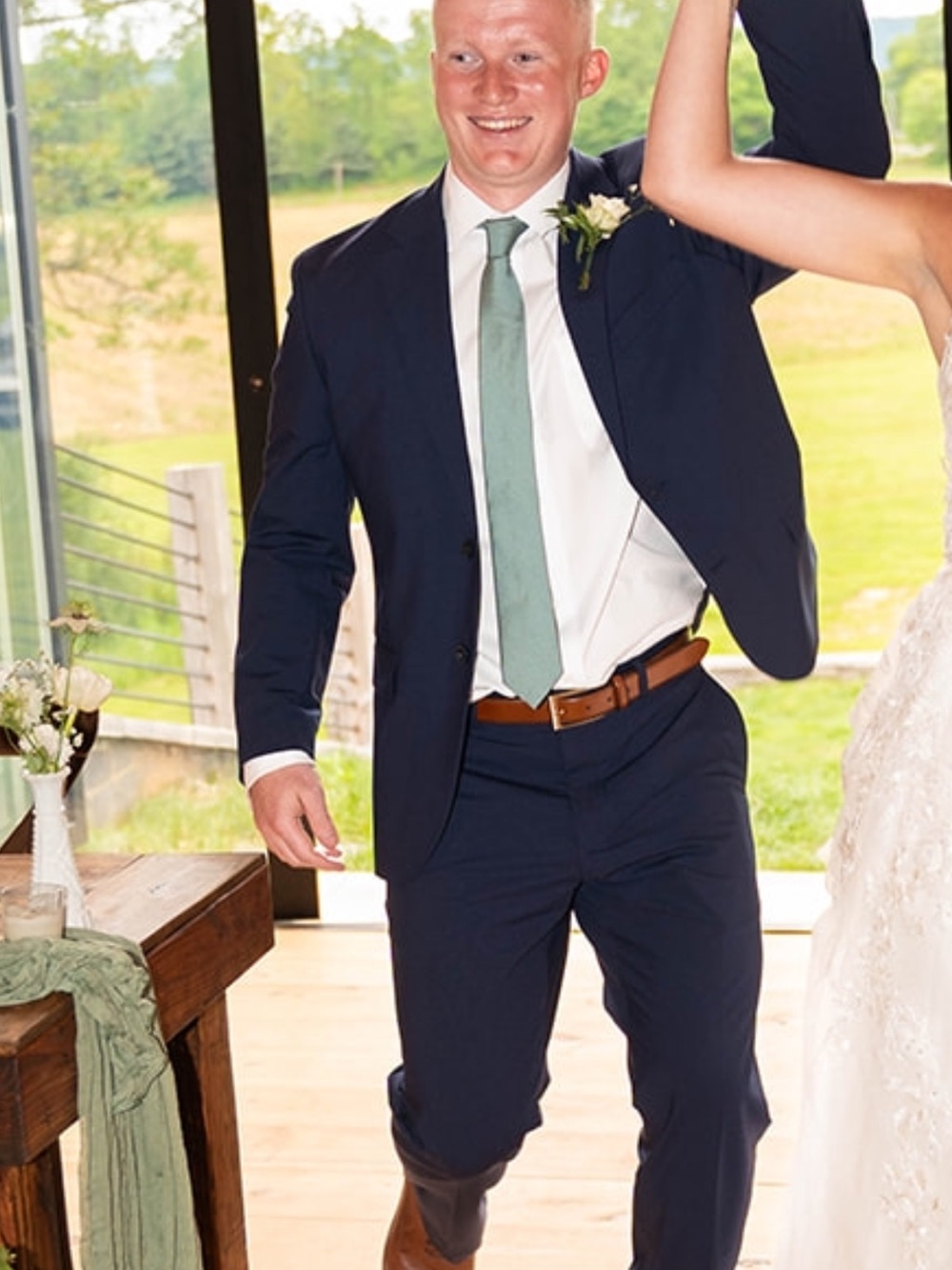 Birdy Grey Tie in Sea Glass